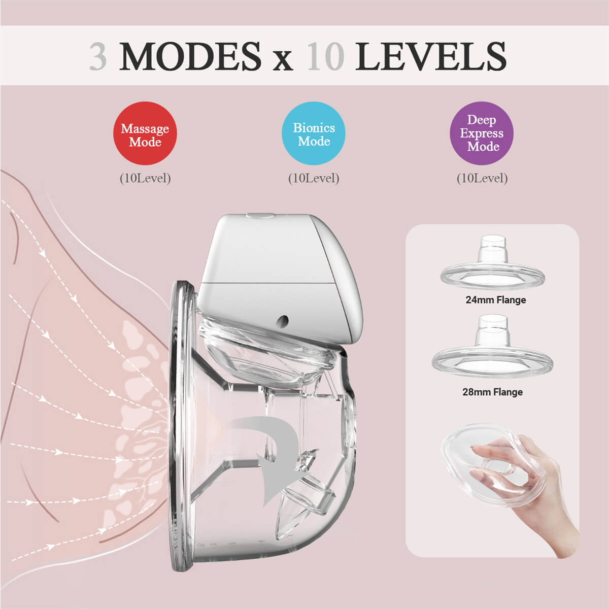 Breast pump wearable breast pump IKARE