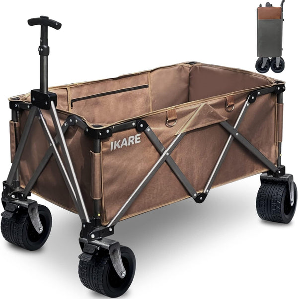 Folding Wagon Cart Outdoor Beach Wagon  Camping Garden Cart