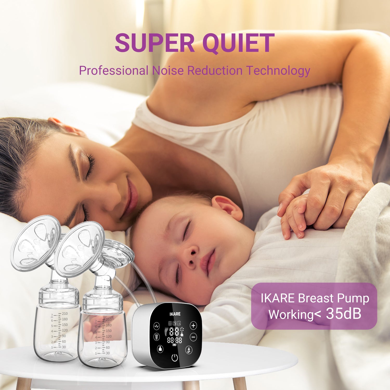 Electric & Portable Hands free breast pump IKARE