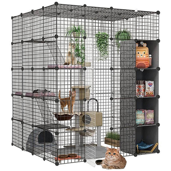 Cat Cage Large DIY Indoor Pet Home Small Detachable Playpen