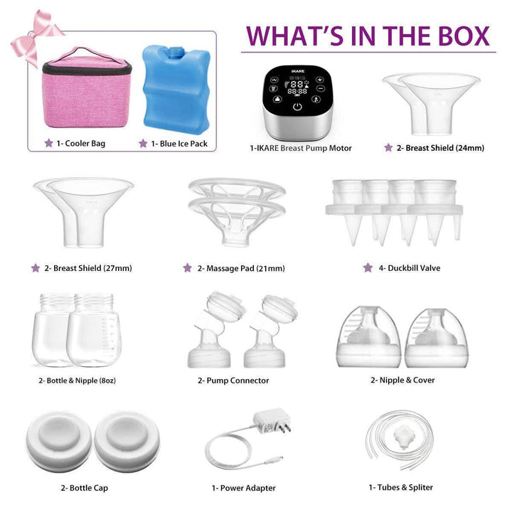 Electric & Portable Hands free breast pump IKARE