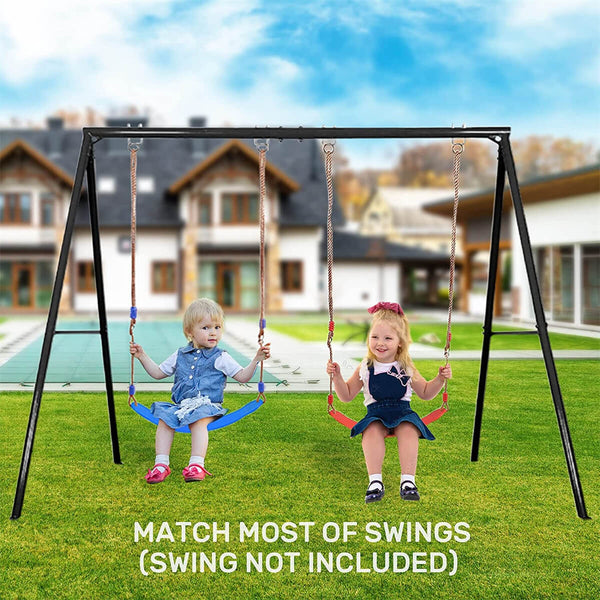 Metal Swing Frame Outdoor Swing Stand for Kids and Adults Heavy Duty