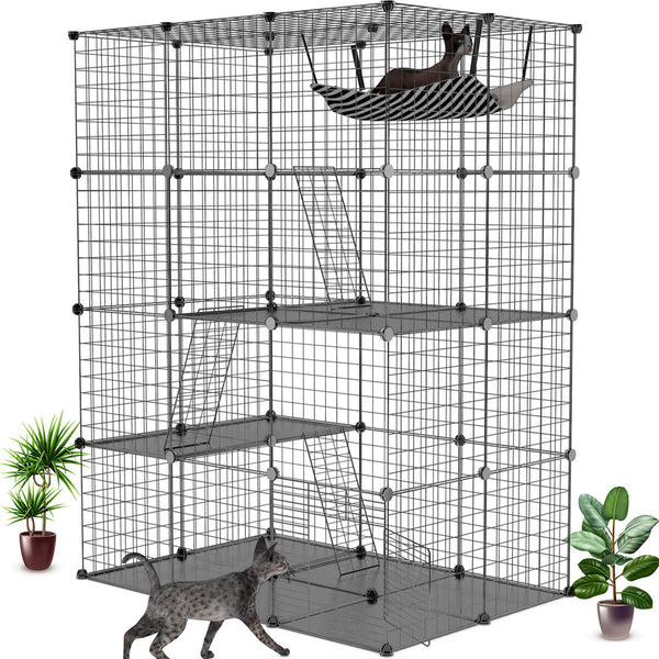 Pet Home Large Cat Cage for Kitten Puppy Bunny or 1-3 Cat