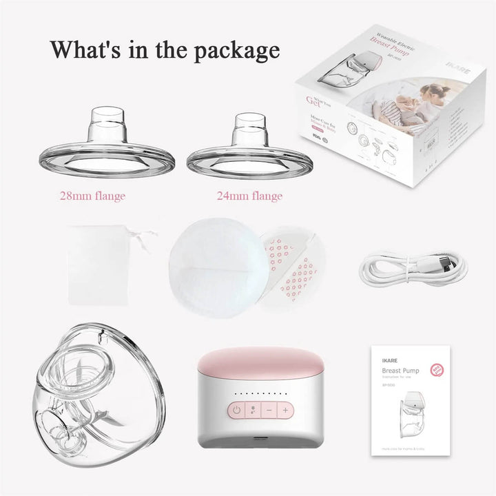 Wearable breast pump single breast pump IKARE