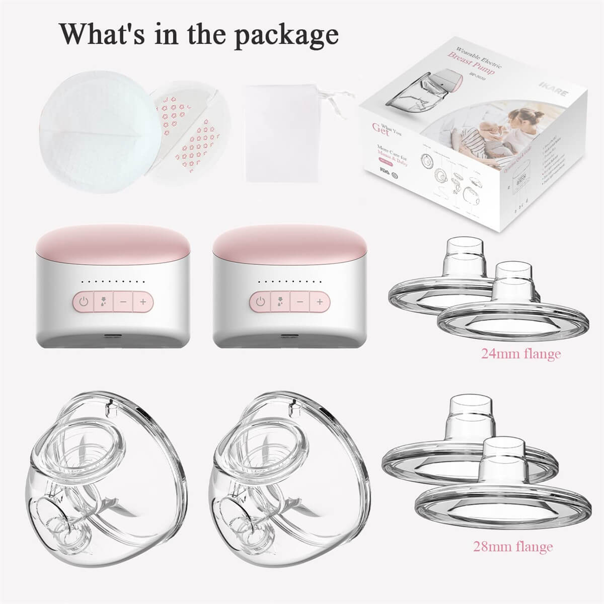 Hands free breast pump wearable breast pump IKARE